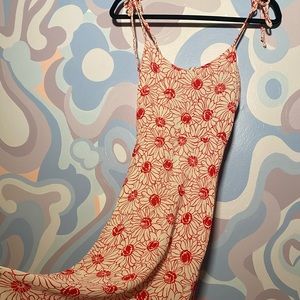 reformation floral midi dress